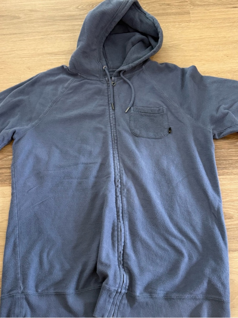 Quiksilver Men's Navy Zip-Up Hooded